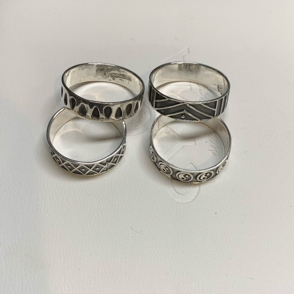 * MEXICO 925 Silver Rings-sets - Picture 4 of 6